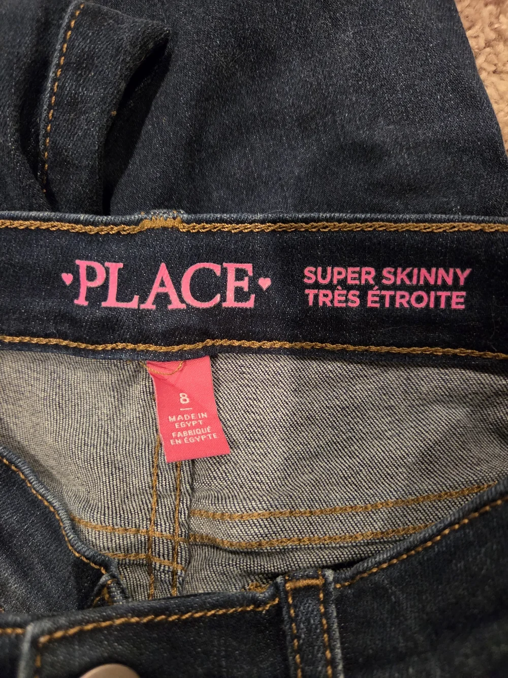 The Children's Place Dark Blue Distressed Skinny Jeans